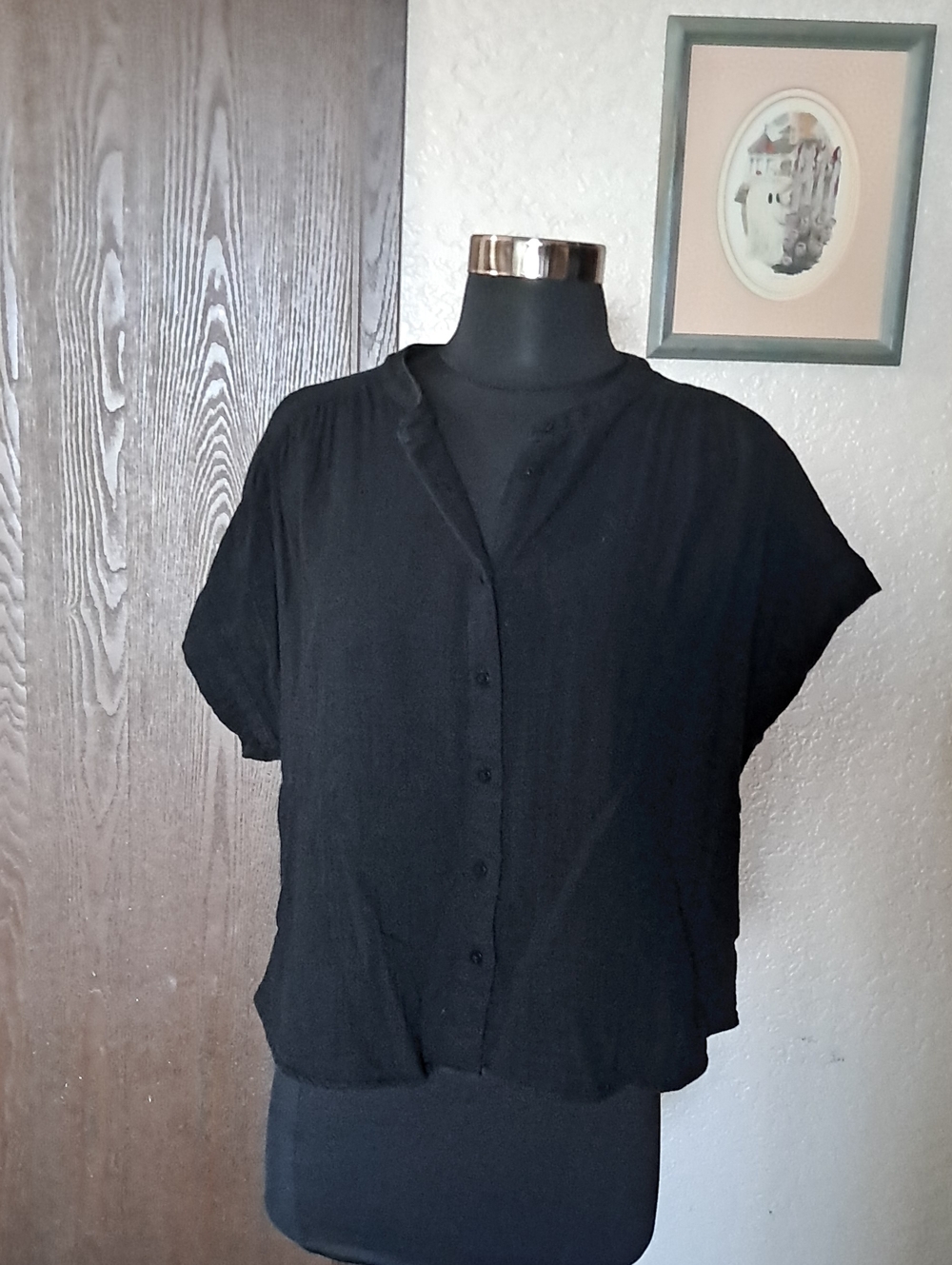Gap Gauze Cotton Blouse
